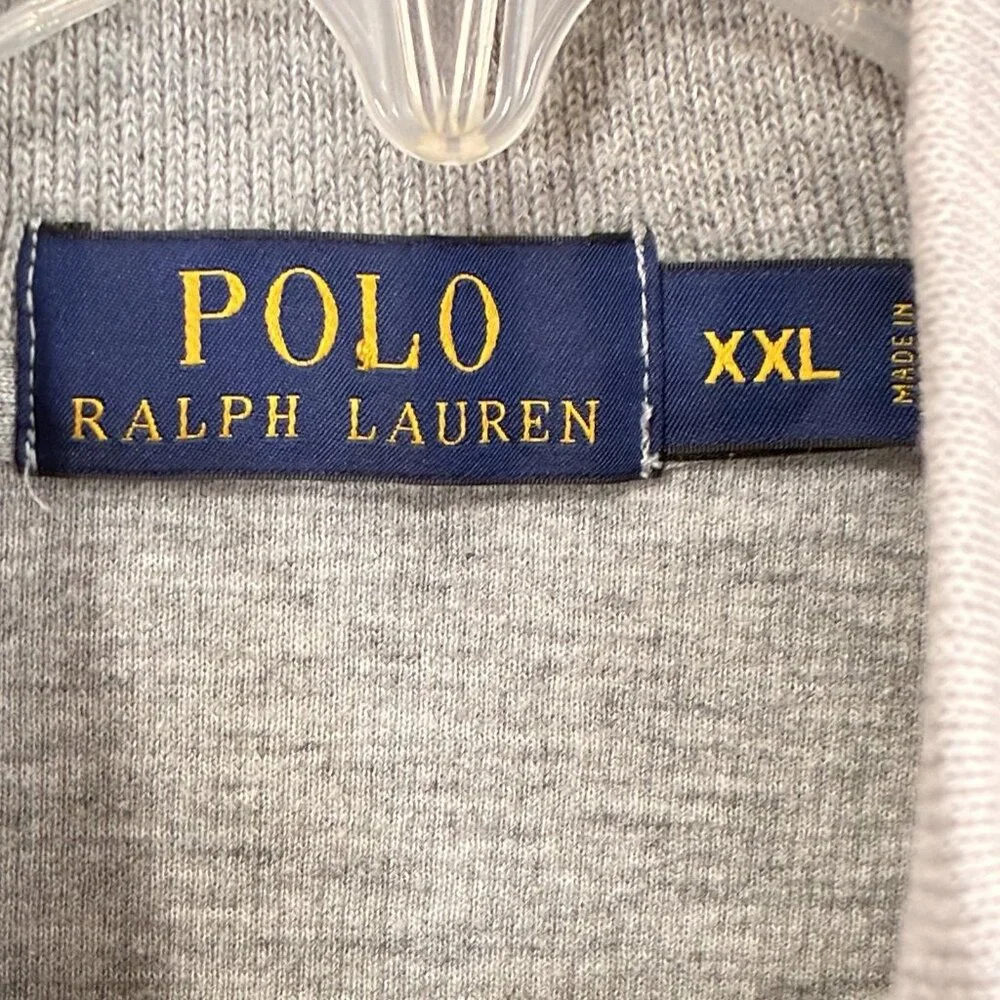Polo Ralph Lauren Estate Rib Mens XXL‎ 1/4 Quarter Zip Pullover Sweater Cotton